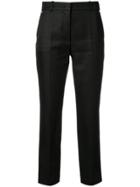Emilio Pucci Cropped High-waisted Trousers - Black