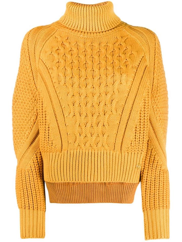 Elisabetta Franchi Turtle Neck Jumper - Yellow