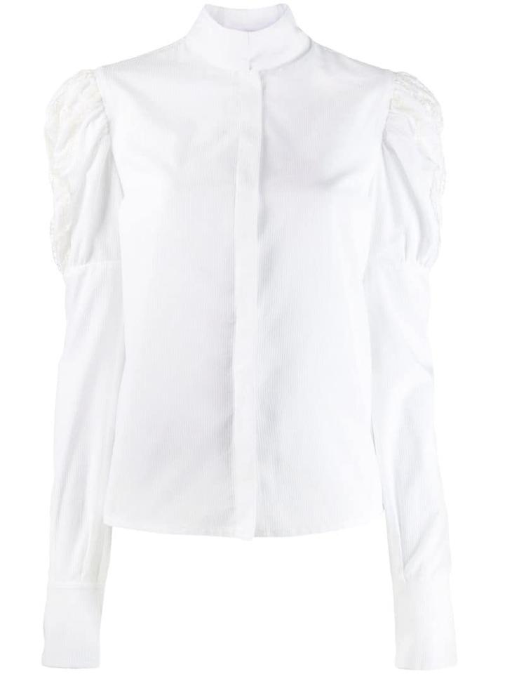 Wandering Puff Sleeve Shirt - White