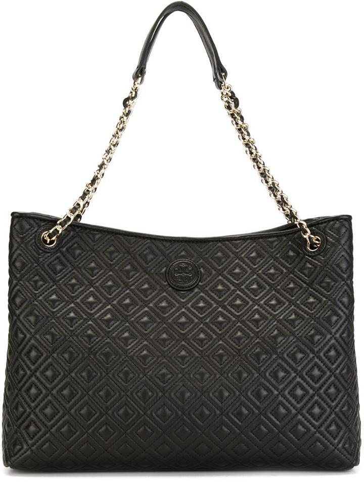 Tory Burch Quilted Handbag, Women's, Black, Leather