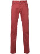 Jacob Cohen Regular Trousers - Red