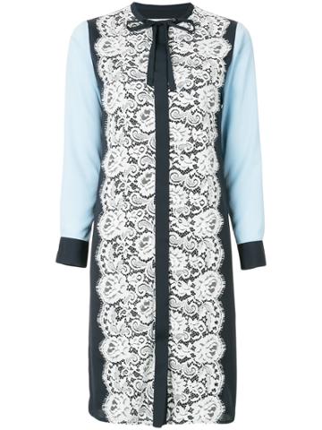 Han Ahn Soon Lace Panels Dress - Blue