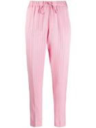 Ermanno Scervino Striped Drawstring Trousers - Pink