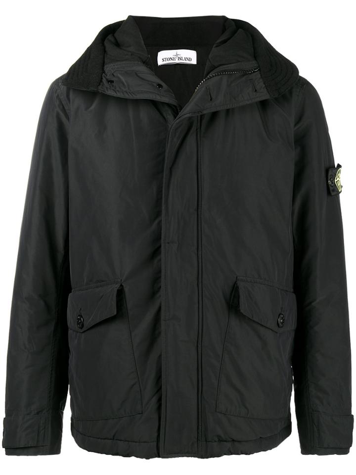 Stone Island Micro Reps With Primaloft Jacket - Black