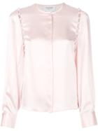 Thom Browne Bridal Button Silk Blouse - Pink