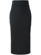 Erika Cavallini High-waisted Skirt, Women's, Size: 40, Black, Polyester/spandex/elastane/virgin Wool