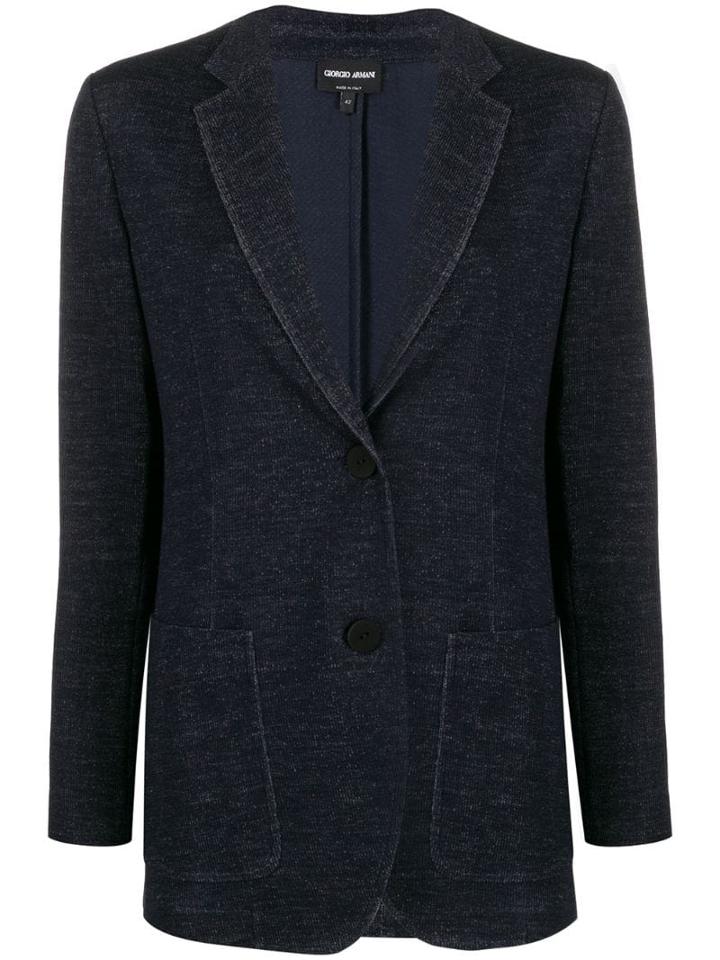 Giorgio Armani Fine Knit Blazer - Blue