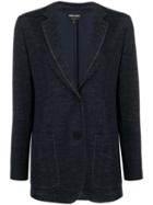 Giorgio Armani Fine Knit Blazer - Blue