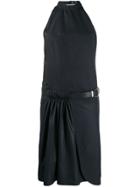 Zilver Open Back Dress In Recycled Polyester - Black