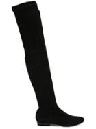 Robert Clergerie Thigh High Boots, Women's, Size: 36, Black, Suede/rubber