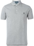 Polo Ralph Lauren Embroidered Logo Polo Shirt, Men's, Size: Small, Grey, Cotton/spandex/elastane