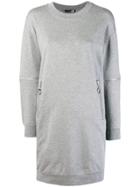 Love Moschino Round Neck Sweatshirt Dress - Grey
