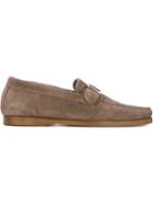 Henderson Baracco Buckled Loafers, Men's, Size: 42, Brown, Suede/leather/rubber