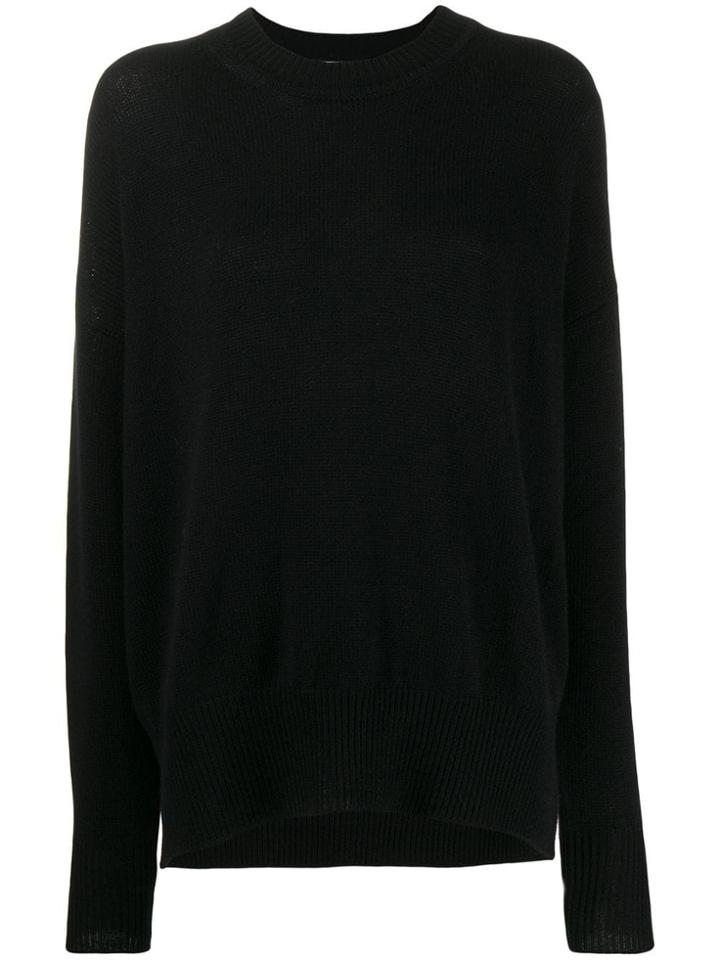 Jil Sander Basic Knit Sweater - Black