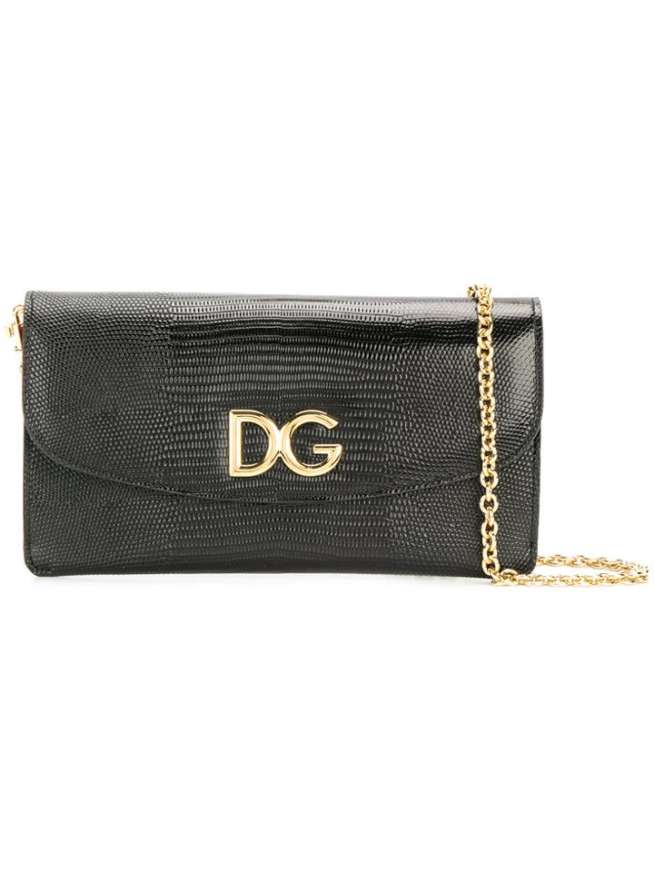 Dolce & Gabbana Wallet On A Chain With Removable Pouches - Black