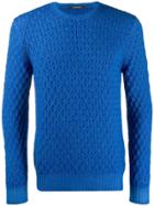 Tagliatore Knitted Sweatshirt - Blue