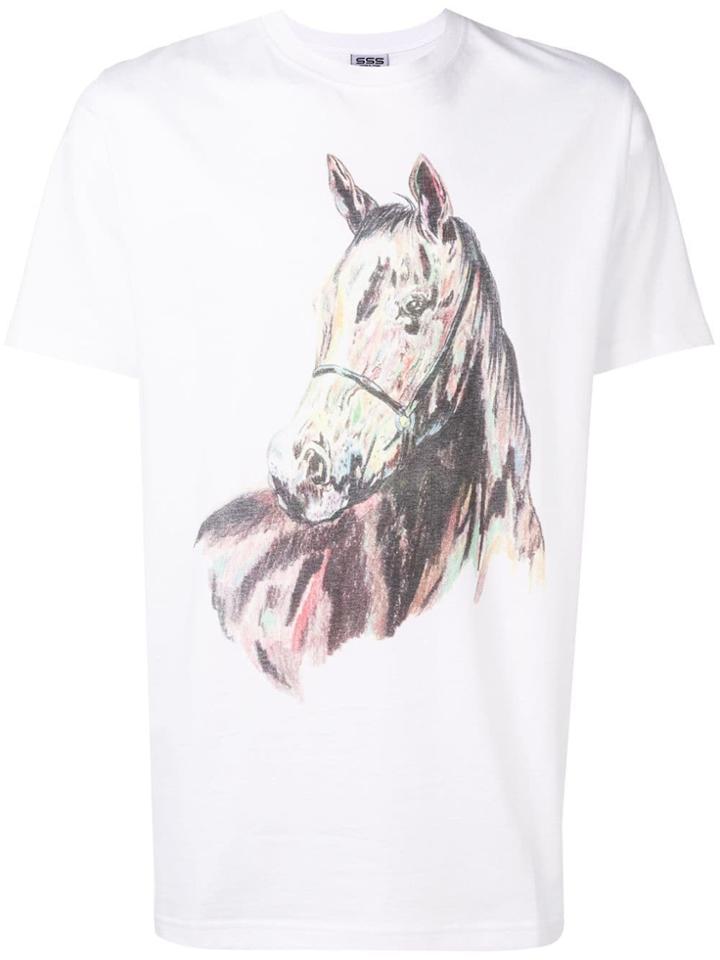 Sss World Corp Horse Print T-shirt - White