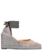 Castañer Ankle Tie 90 Espadrilles - Grey