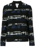 Akris Punto - Geometric Pattern Woven Jacket - Women - Cotton/nylon/spandex/elastane - 8, Blue, Cotton/nylon/spandex/elastane
