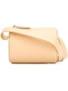 Building Block Cylinder Sling Crossbody Bag, Women's, Nude/neutrals, Leather