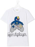Fendi Kids Teen #fendiplayer T-shirt - White
