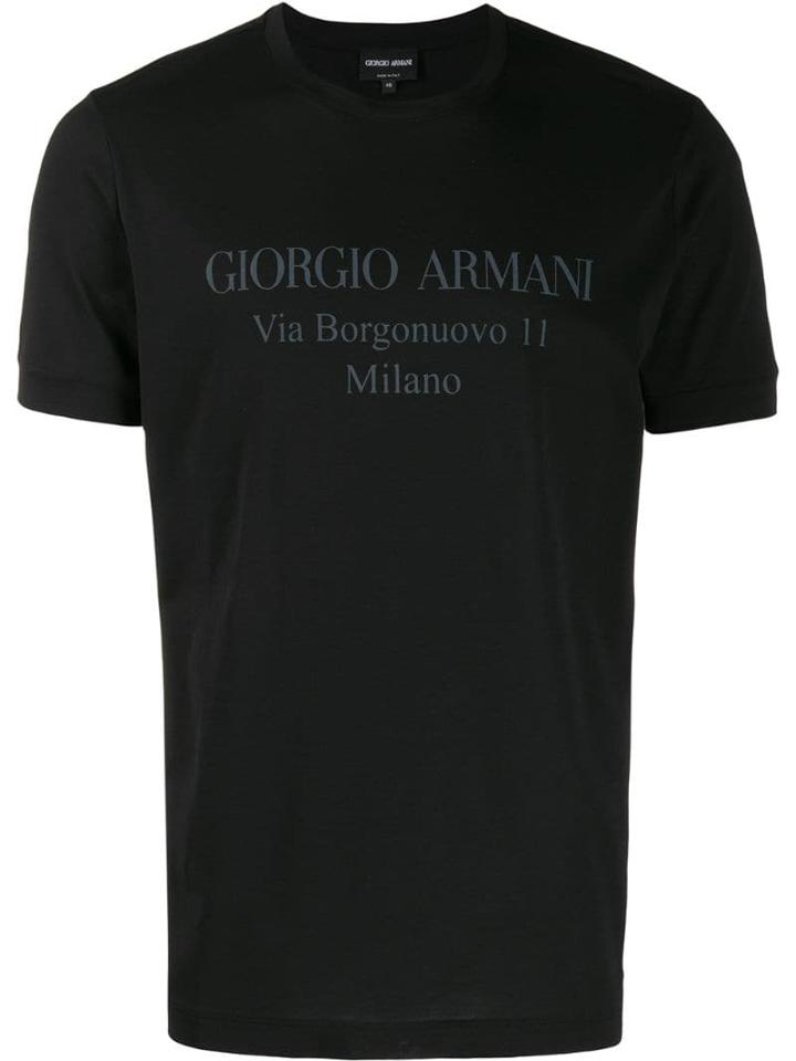 Giorgio Armani Logo T-shirt - Black