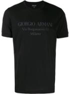 Giorgio Armani Logo T-shirt - Black