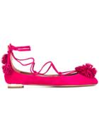 Aquazzura 'sunshine' Ballerinas - Pink & Purple