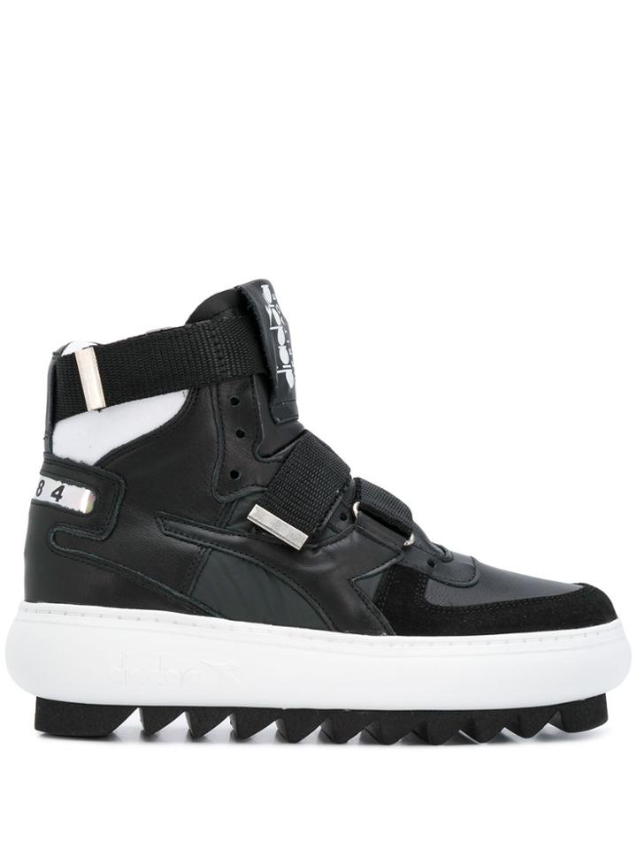 Diadora Mi Basket Cyberpun High-top Sneakers - Black