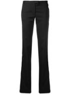 Red Valentino Velvet Inserts Trousers - Black