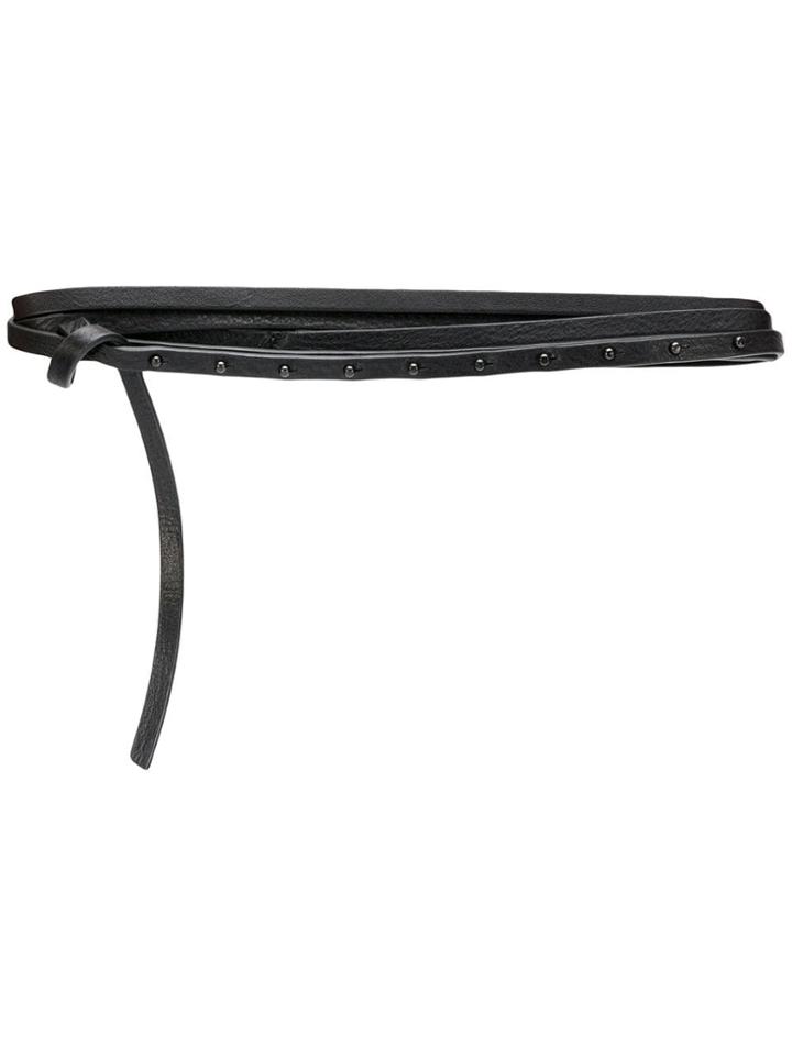Isabel Benenato Basic Strap Belt - Black