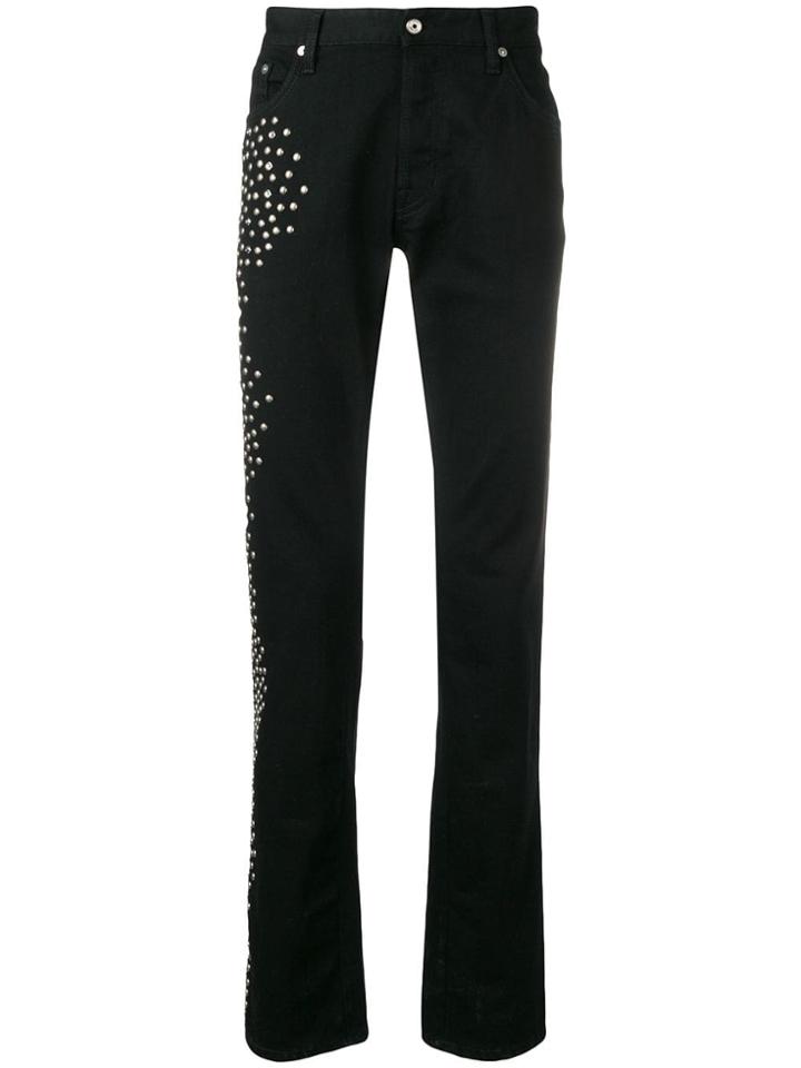 Just Cavalli Studded Slim Fit Trousers - Black
