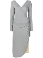 Callaghan Vintage Wrapped Midi Dress - Grey