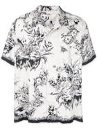 Givenchy Monster Print Hawaiian Shirt - White