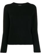 Fabiana Filippi Metallic Piped Sleeve Jumper - Black