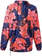 Msgm Rose Print Anorak, Men's, Size: 46, Red, Polyamide