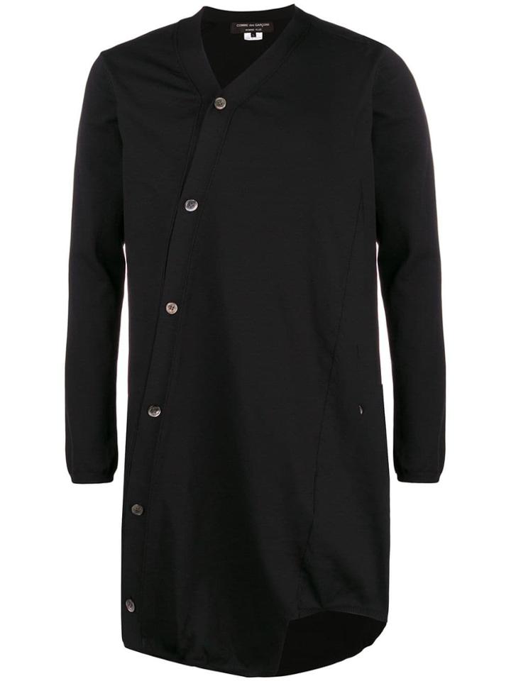 Comme Des Garçons Homme Plus Asymmetric Button-down Cardigan - Black