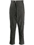Transit Crease Effect Trousers - Black