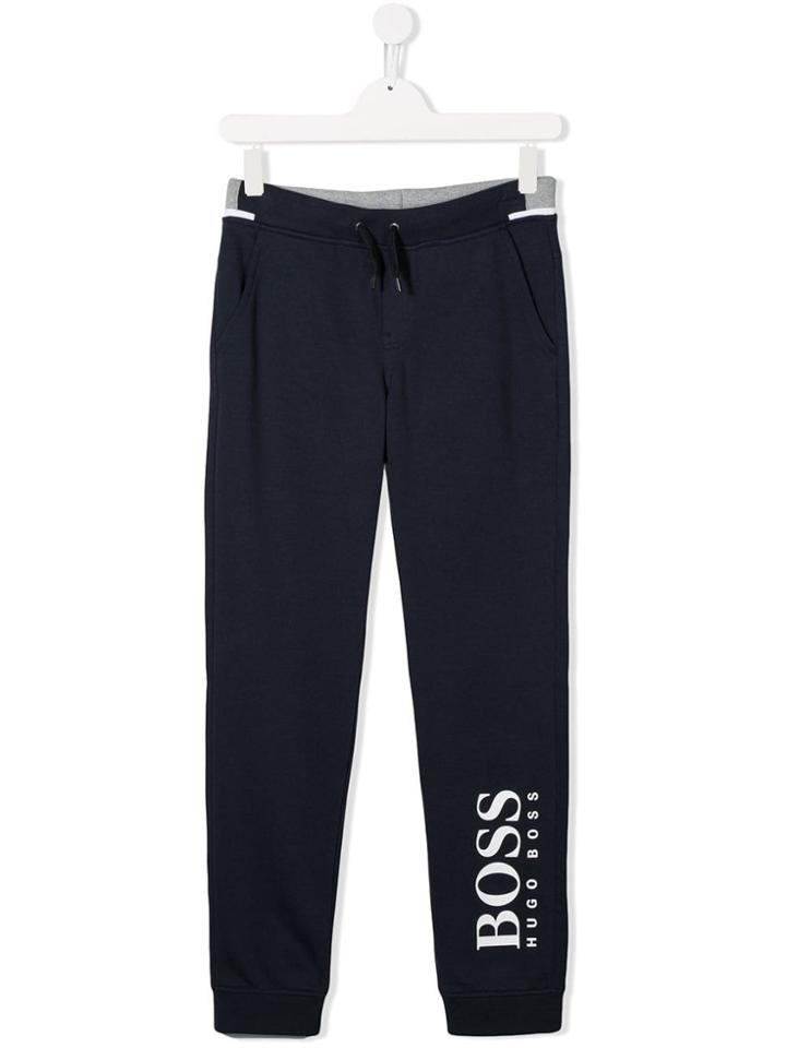 Boss Hugo Boss Logo Print Joggers - Blue