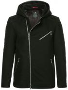 Loveless Asymmetric Hooded Jacket - Black