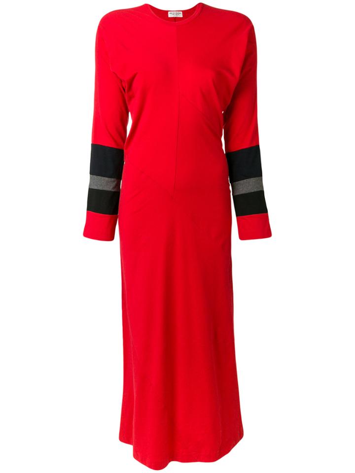 Comme Des Garçons Vintage 1997 Bat-wing Sleeve Maxi Dress - Red
