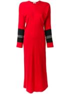 Comme Des Garçons Vintage 1997 Bat-wing Sleeve Maxi Dress - Red