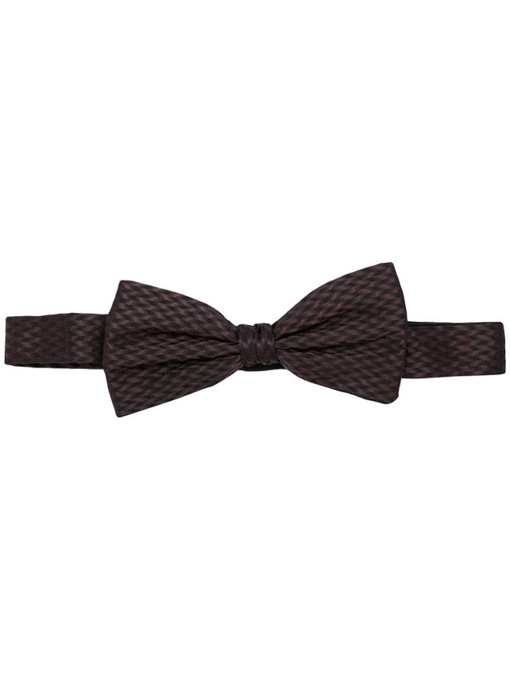 Pal Zileri Woven Texture Bow Tie - Pink & Purple