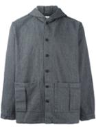 Sunnei Boxy Hooded Jacket, Men's, Size: Large, Grey, Cotton