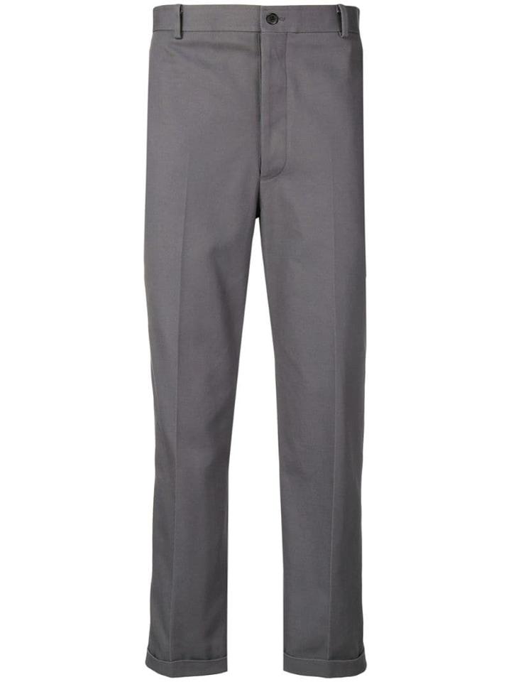 Thom Browne 1 Cuff Cavalary Twill Chino - Grey