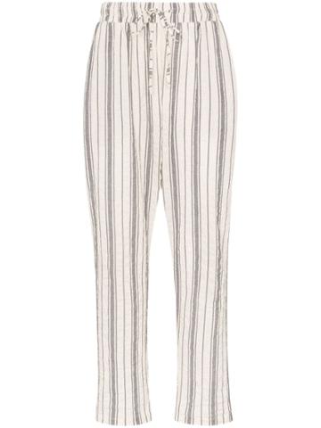 Prévu Formentera Striped Trousers - White
