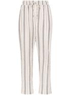Prévu Formentera Striped Trousers - White