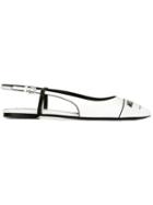 Moschino Logo Print Ballerinas