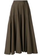 Aspesi Midi A-line Skirt - Brown