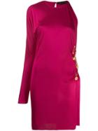 Versace Draped Safety Pin Dress - Pink